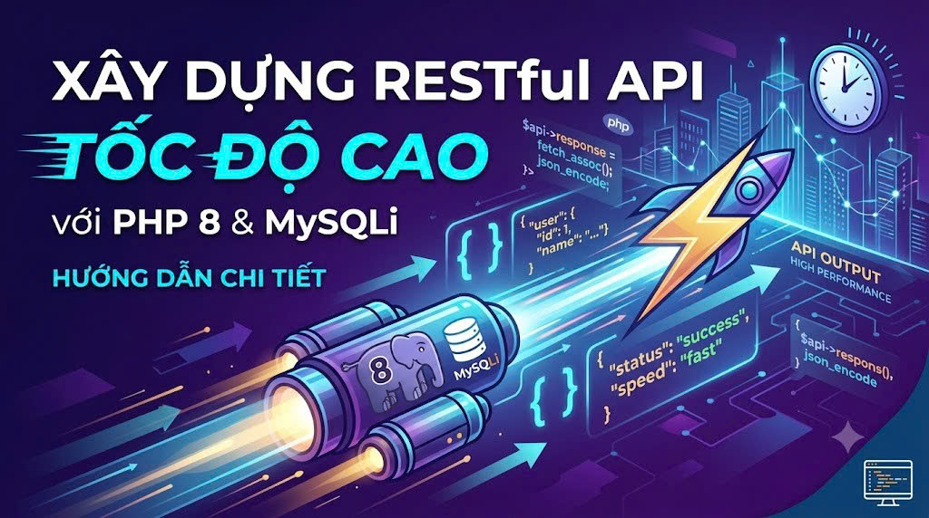 Xây dựng RESTful API tốc độ cao với PHP 8 và MySQLi cho Mobile App